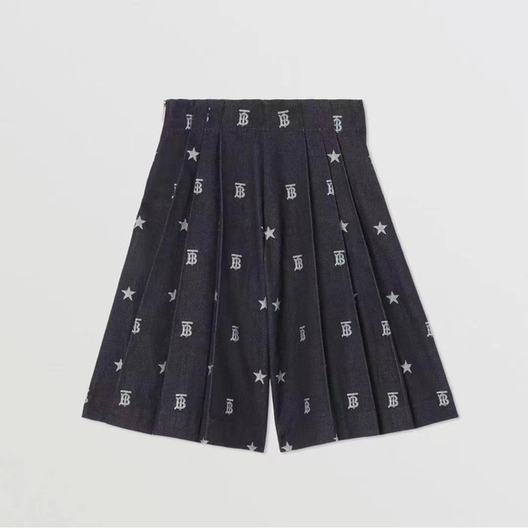 Burberry Girls Indigo Polka Dot Dalia Jacquard Shirt pants